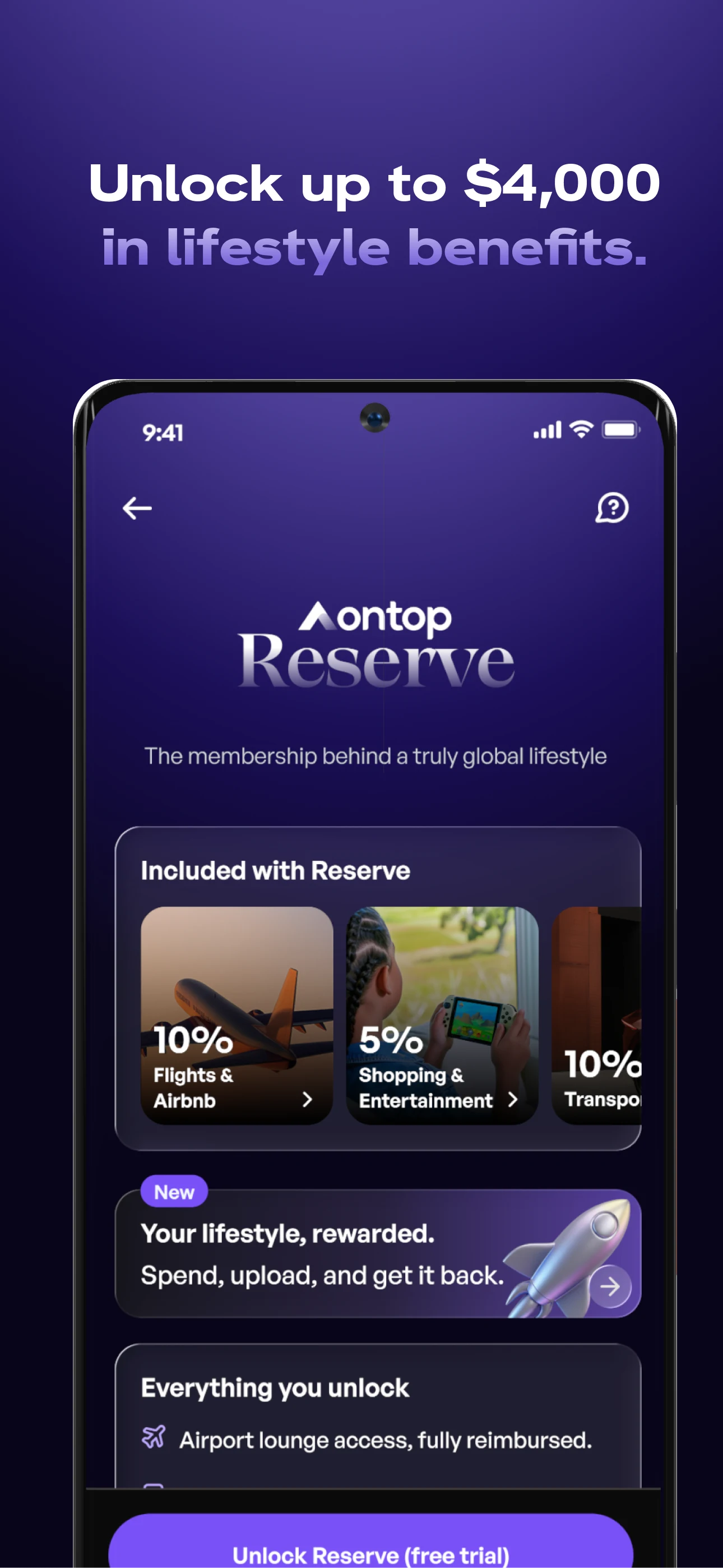 Ontop - Global Account screenshot