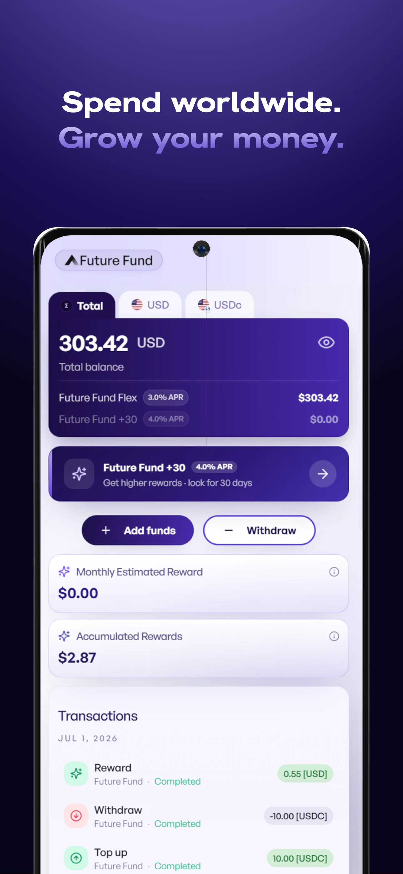 Ontop - Global Account screenshot